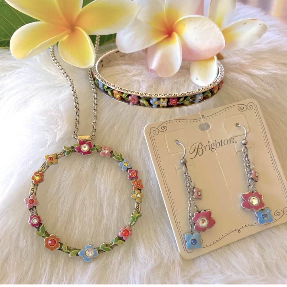 ❤️ EUC Brighton Flower Child Multi Enamel Color Set